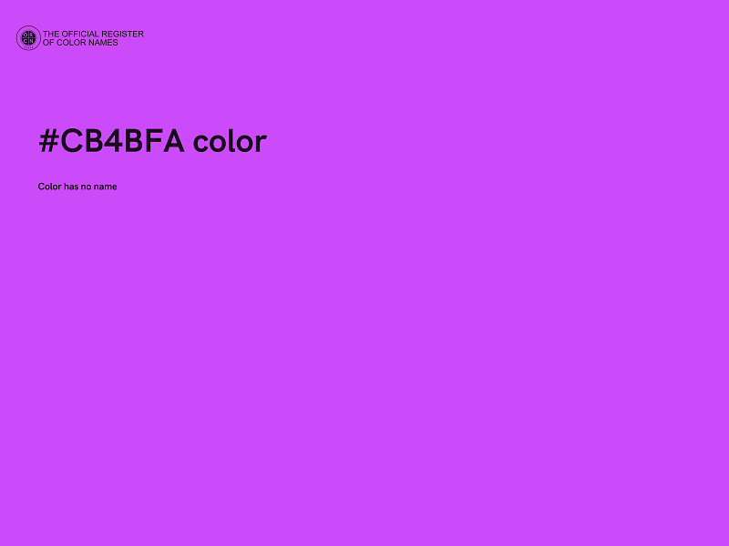 #CB4BFA color image