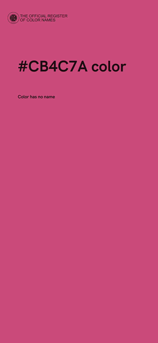 #CB4C7A color image