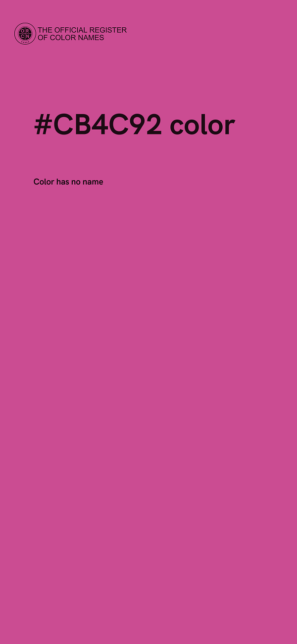 #CB4C92 color image