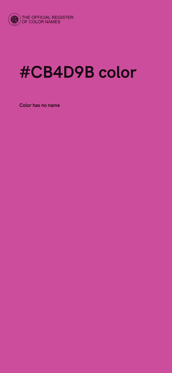 #CB4D9B color image