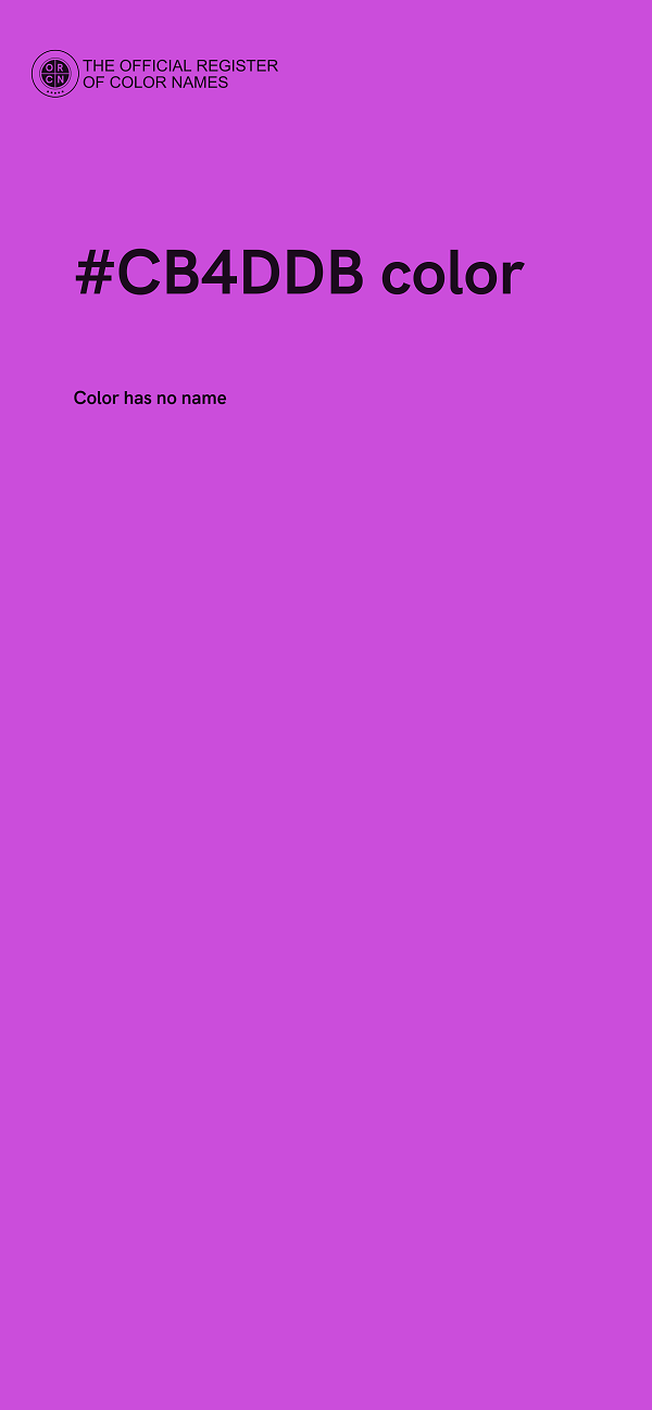 #CB4DDB color image