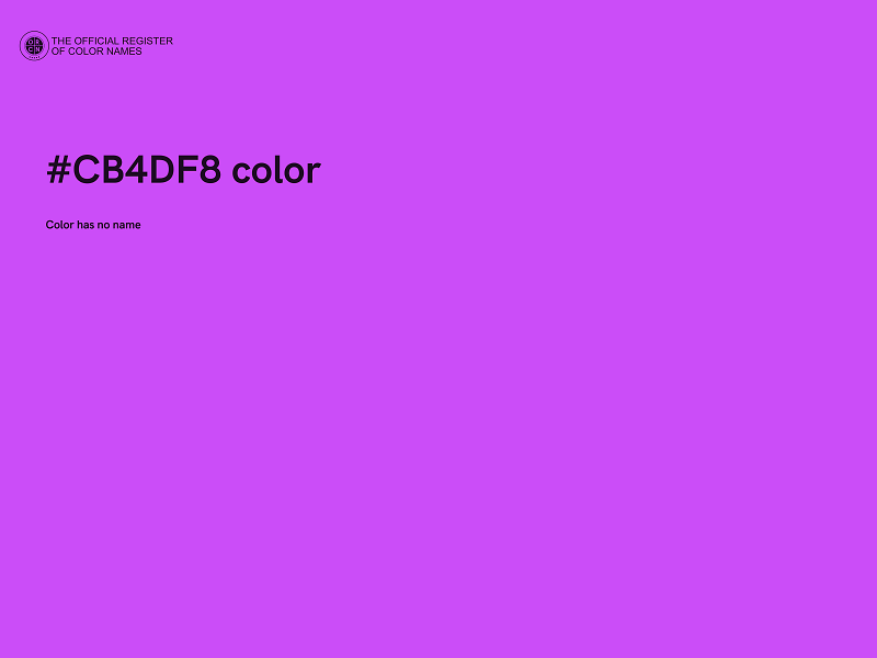 #CB4DF8 color image