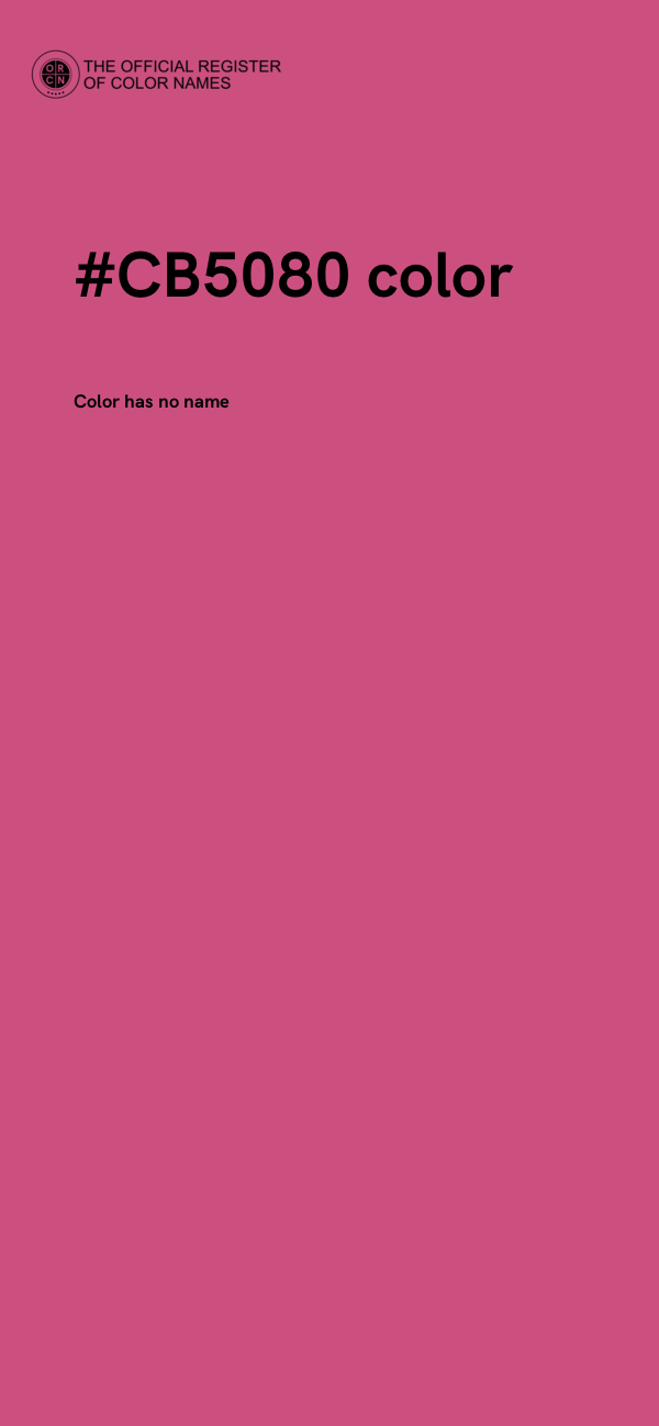 #CB5080 color image