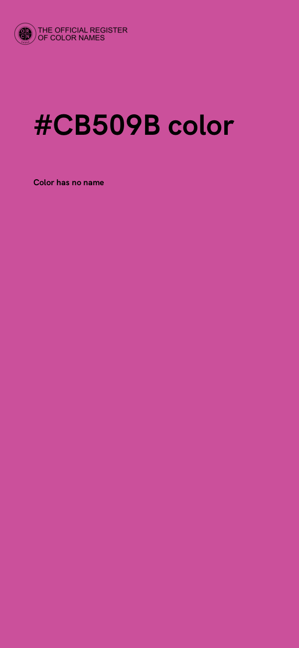 #CB509B color image