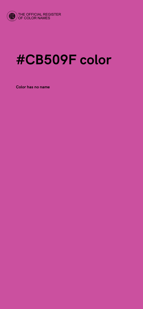 #CB509F color image