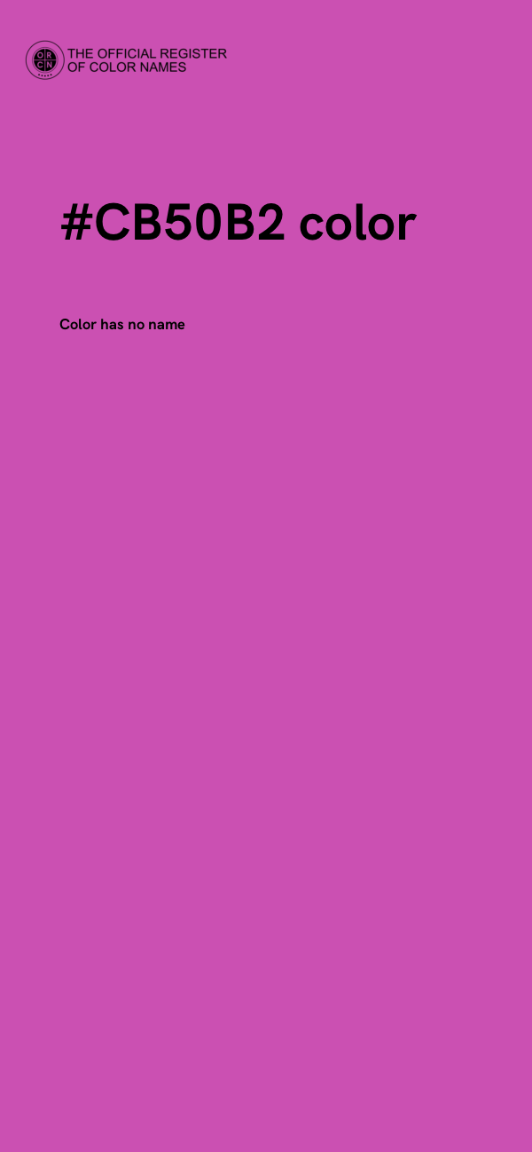 #CB50B2 color image