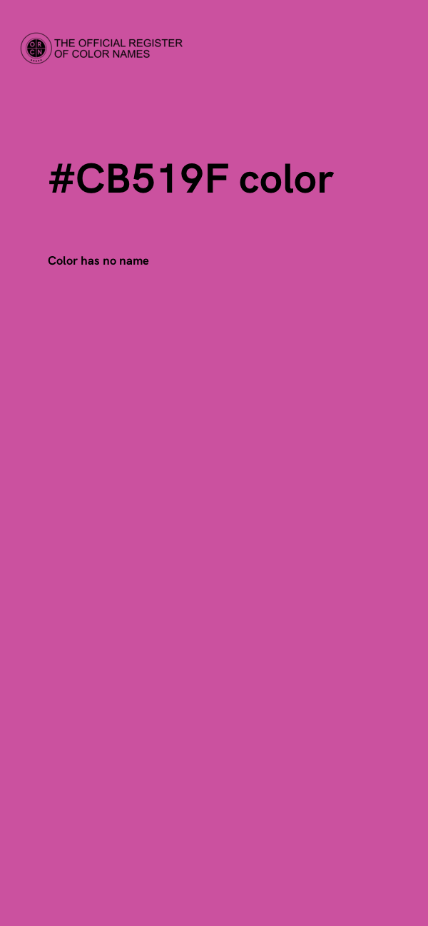 #CB519F color image