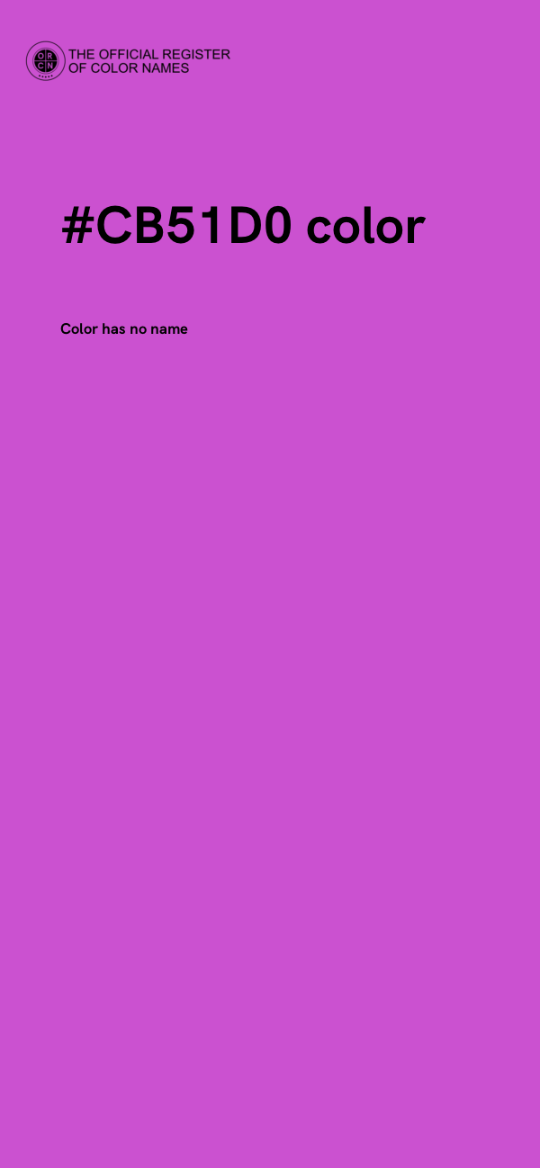 #CB51D0 color image