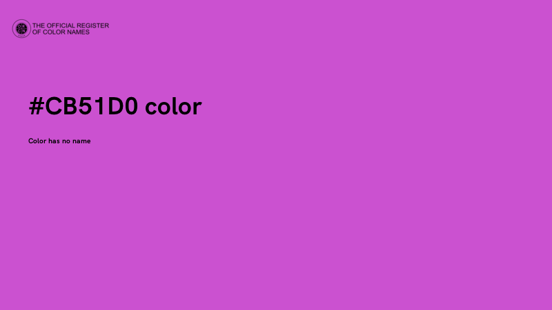 #CB51D0 color image