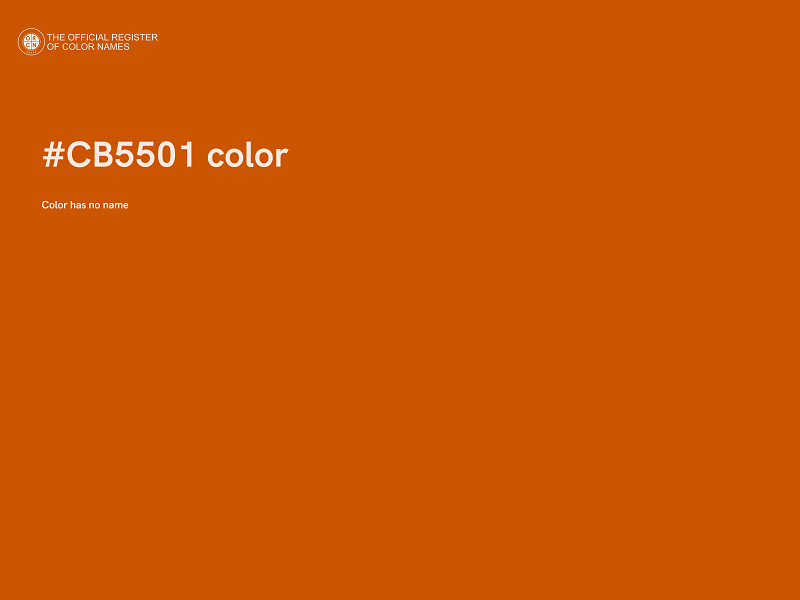 #CB5501 color image