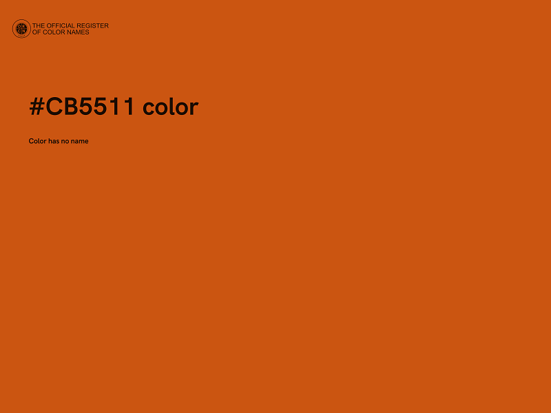 #CB5511 color image