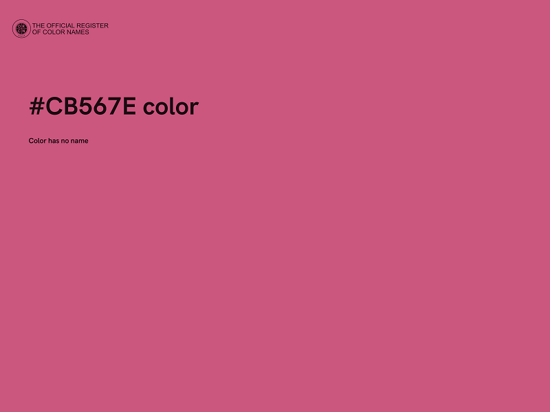 #CB567E color image