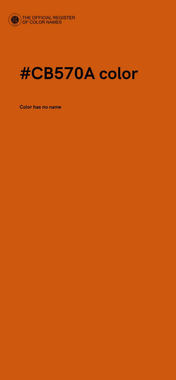 #CB570A color image