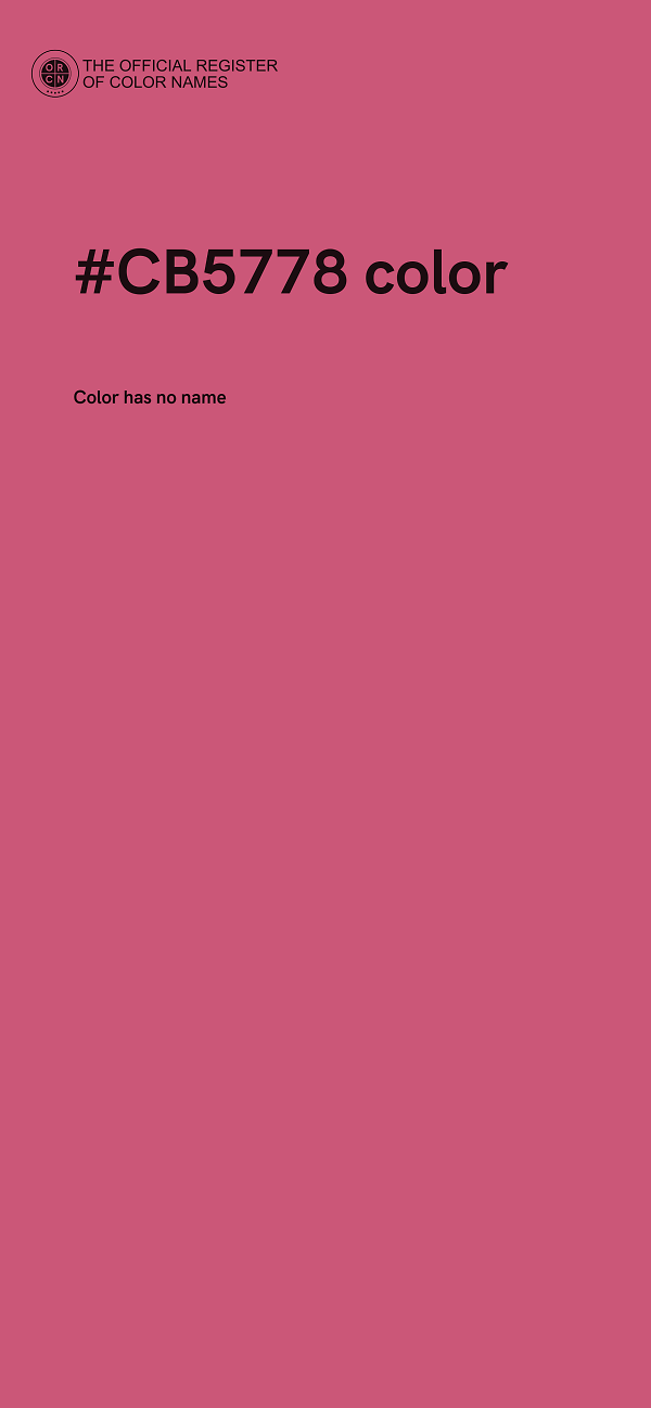 #CB5778 color image