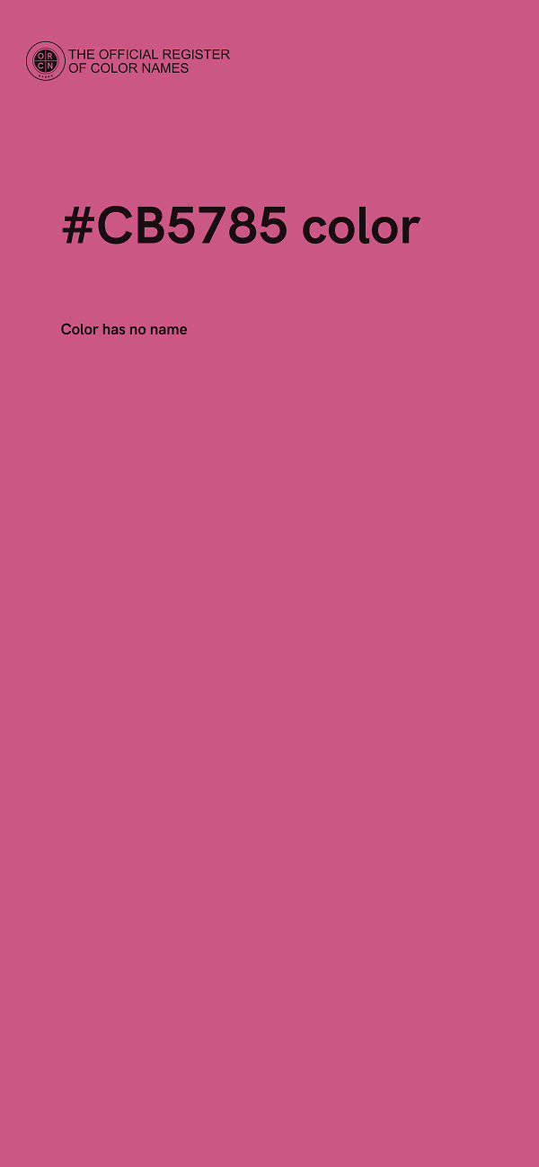 #CB5785 color image