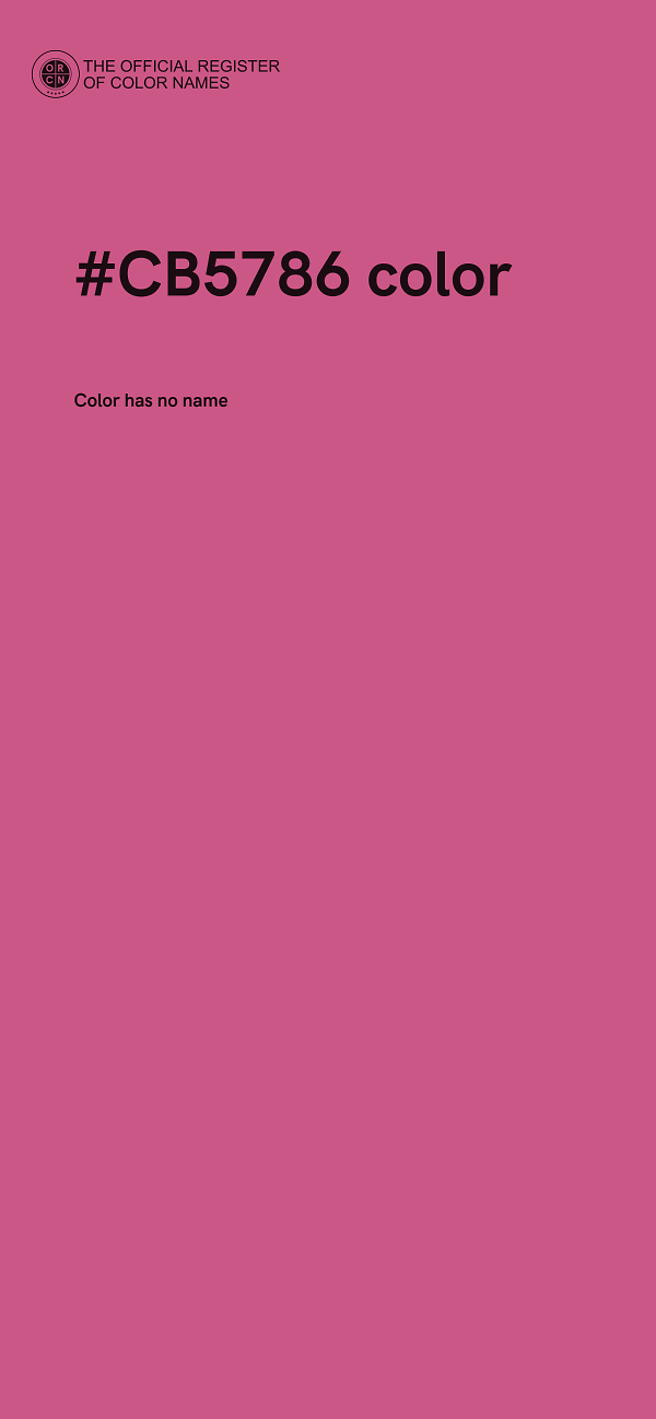 #CB5786 color image