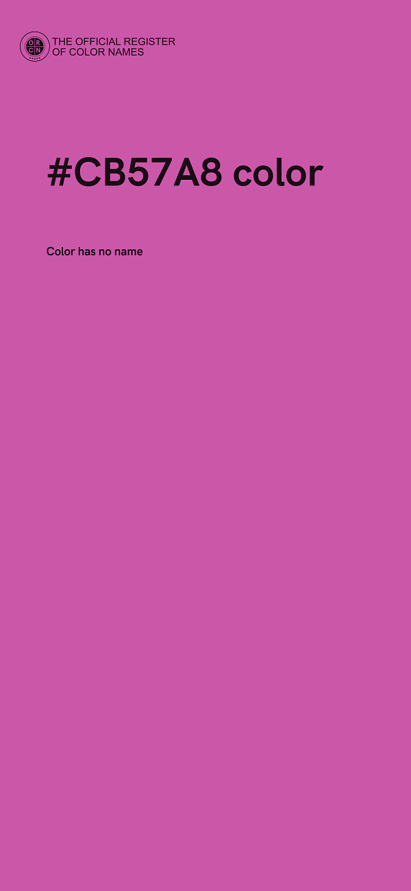 #CB57A8 color image