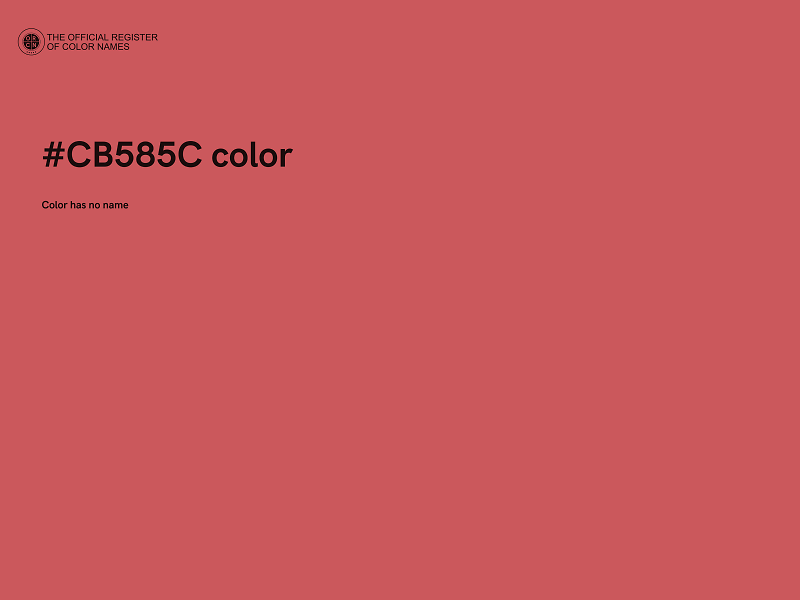 #CB585C color image