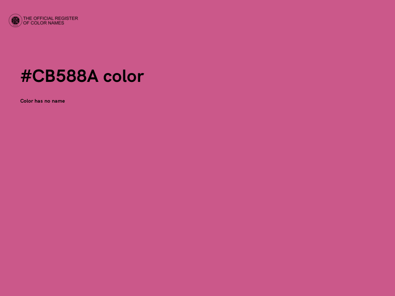 #CB588A color image