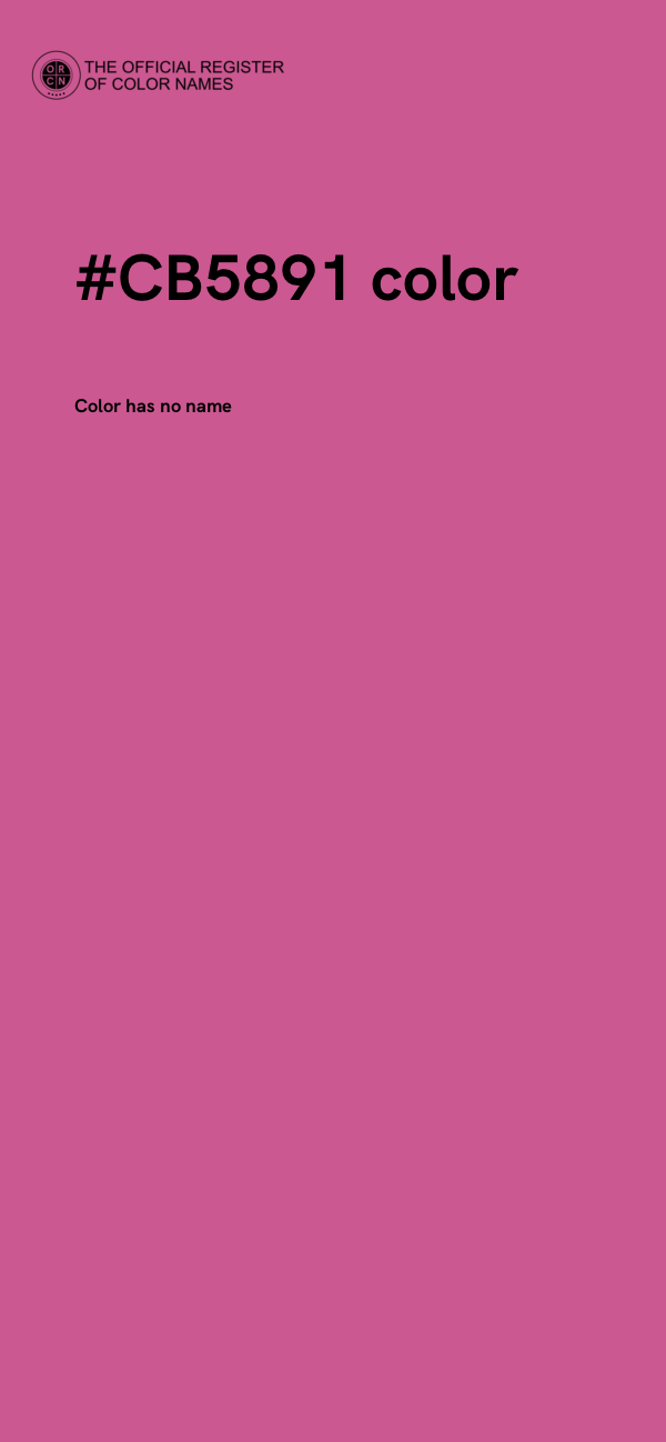 #CB5891 color image