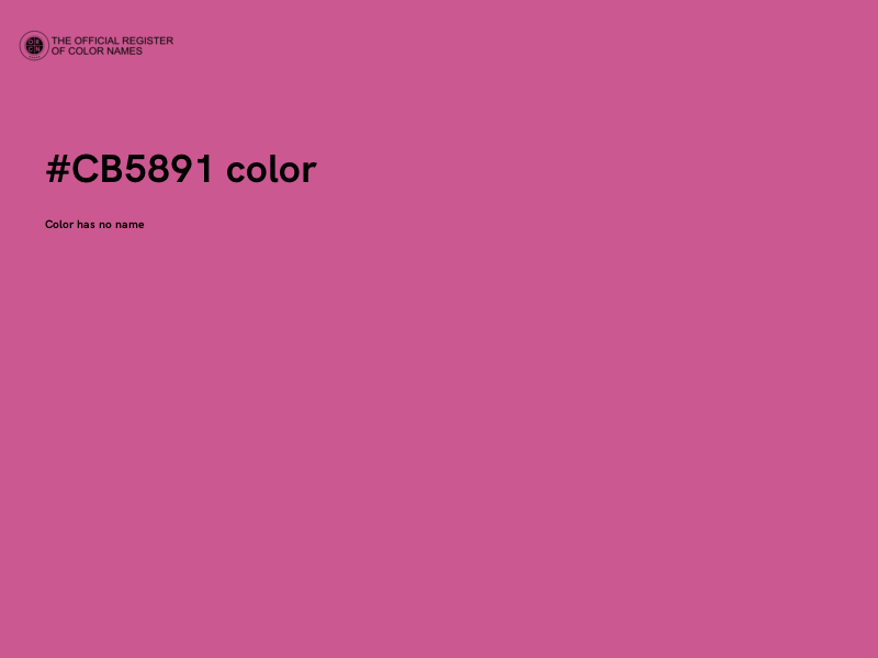 #CB5891 color image