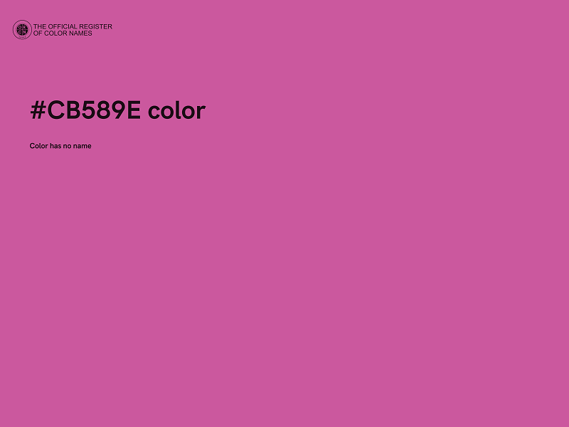 #CB589E color image