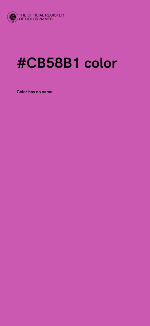 #CB58B1 color image