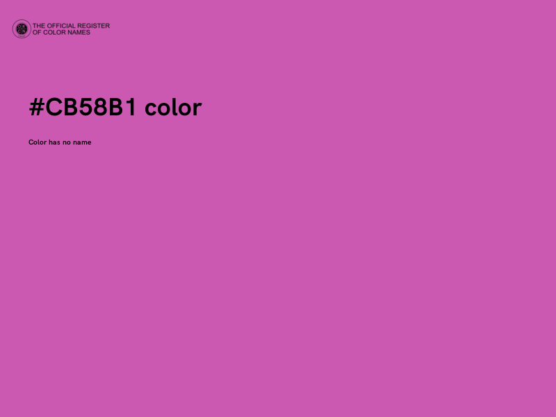 #CB58B1 color image