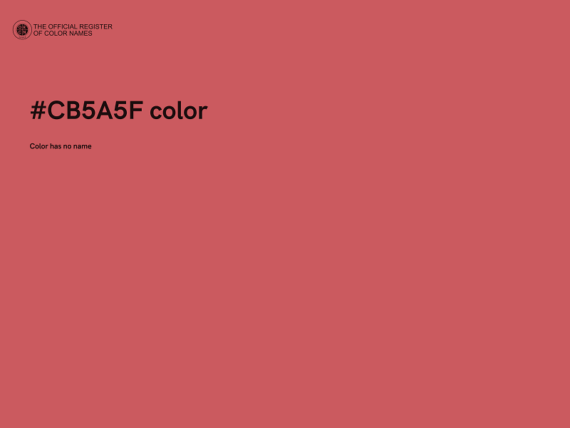 #CB5A5F color image