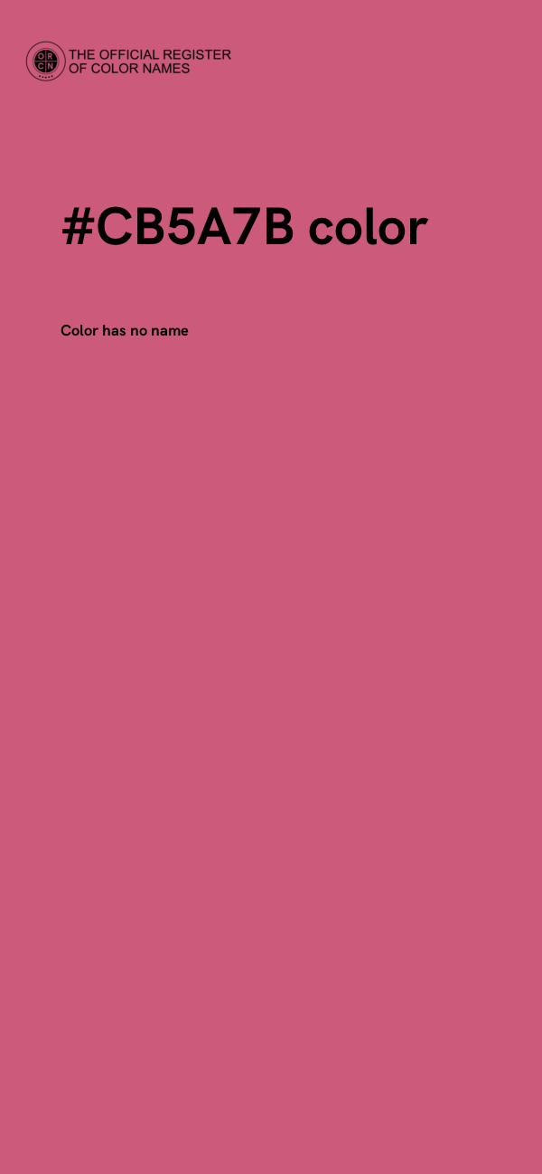 #CB5A7B color image