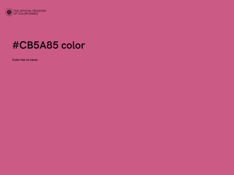 #CB5A85 color image