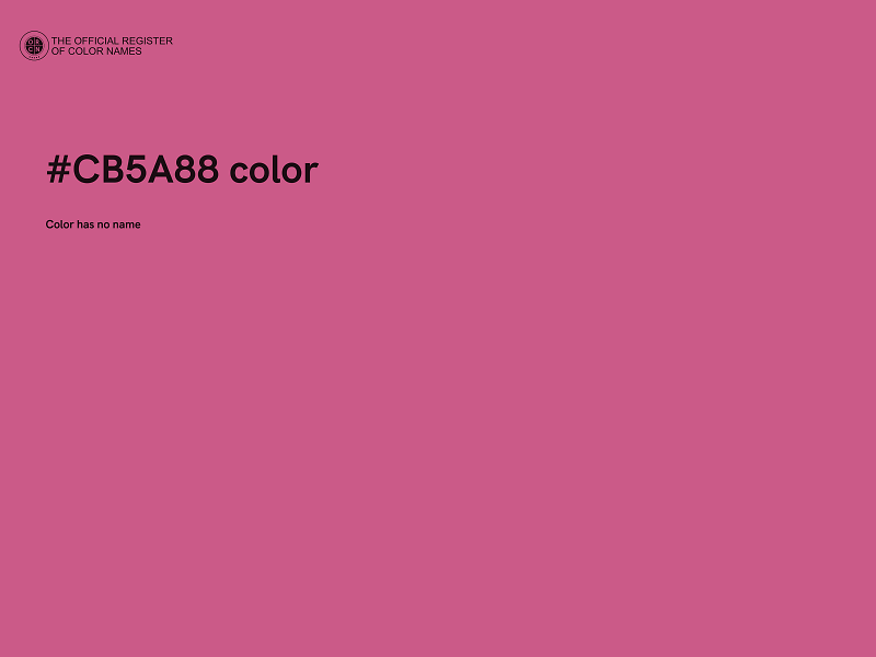 #CB5A88 color image