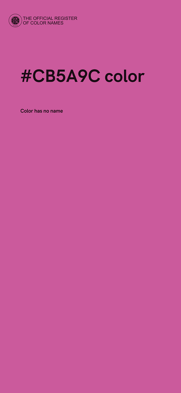 #CB5A9C color image