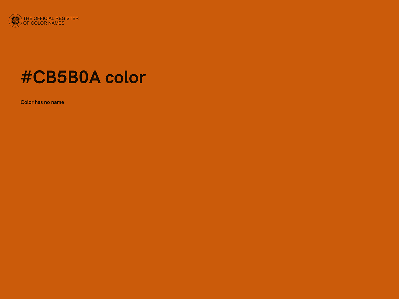 #CB5B0A color image