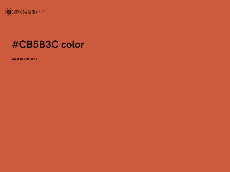 #CB5B3C color image