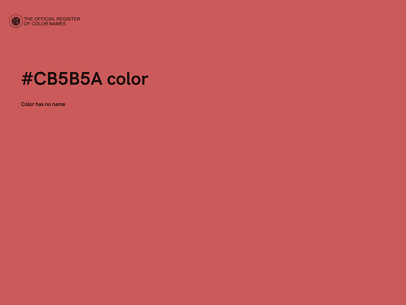 #CB5B5A color image