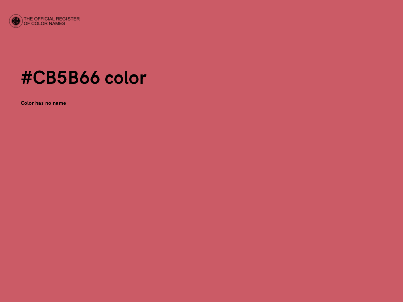 #CB5B66 color image