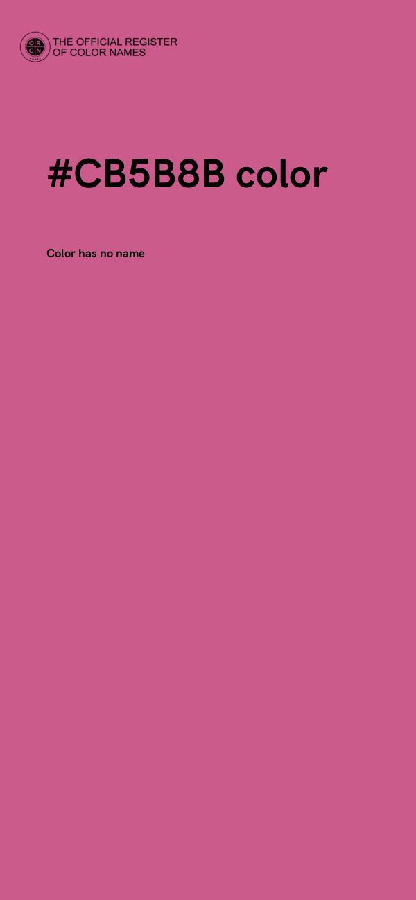 #CB5B8B color image