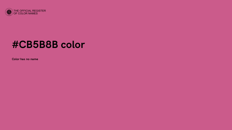 #CB5B8B color image