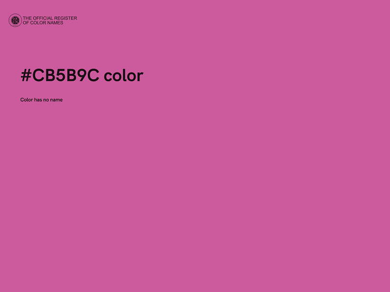 #CB5B9C color image