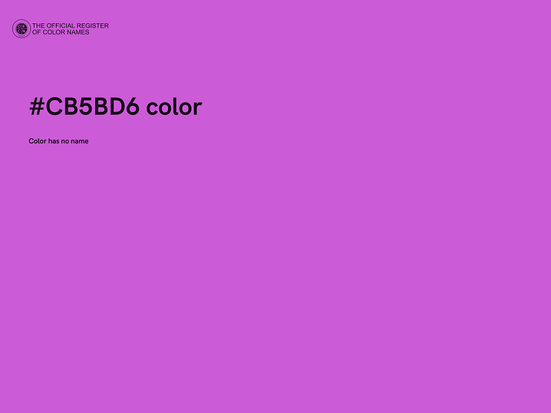 #CB5BD6 color image