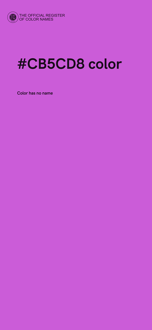 #CB5CD8 color image
