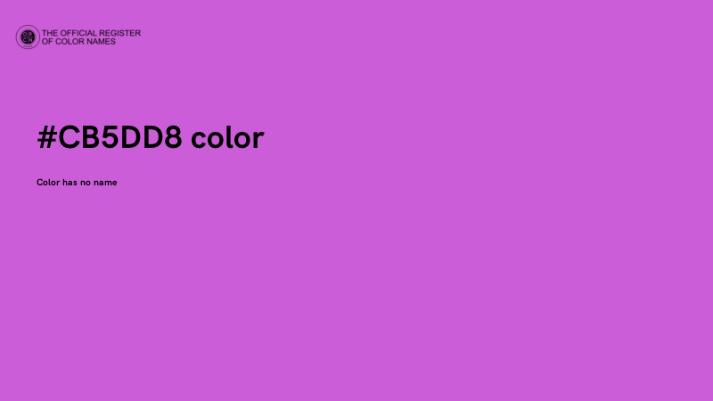 #CB5DD8 color image
