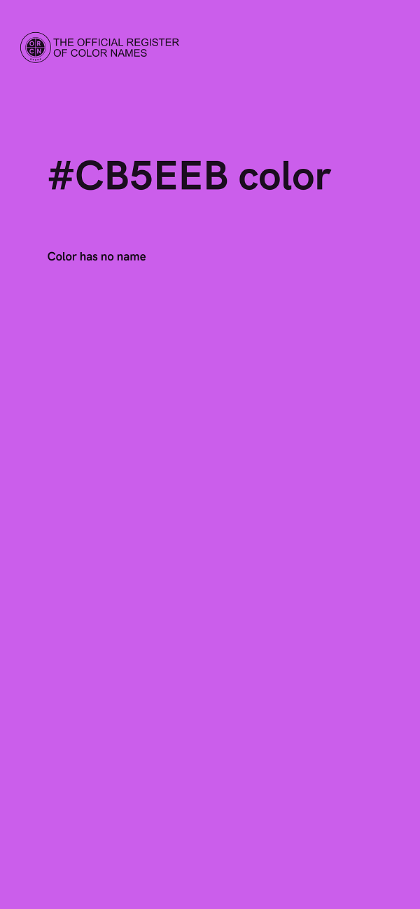 #CB5EEB color image