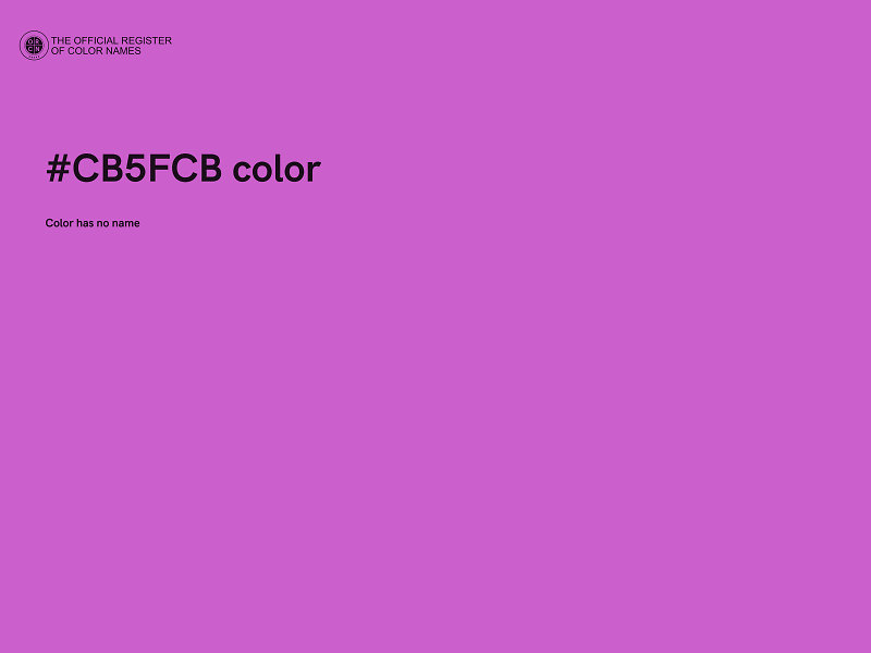 #CB5FCB color image