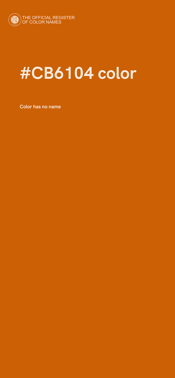 #CB6104 color image