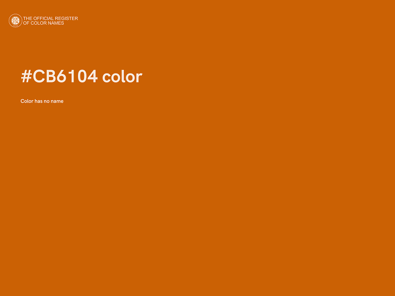 #CB6104 color image