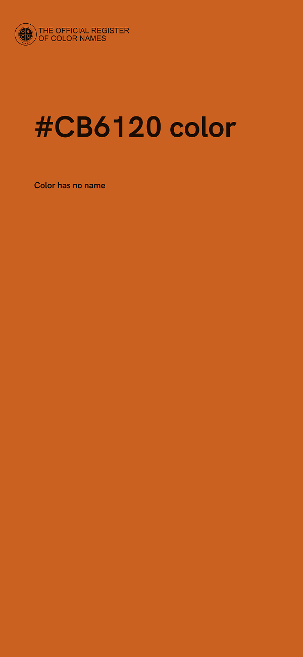 #CB6120 color image