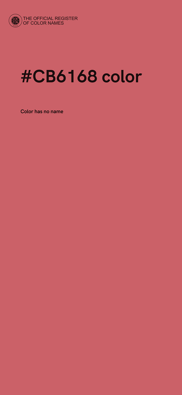 #CB6168 color image