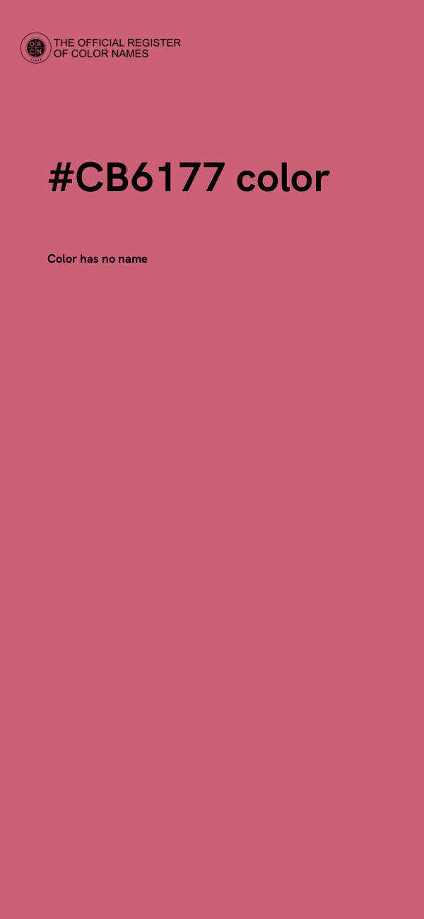 #CB6177 color image